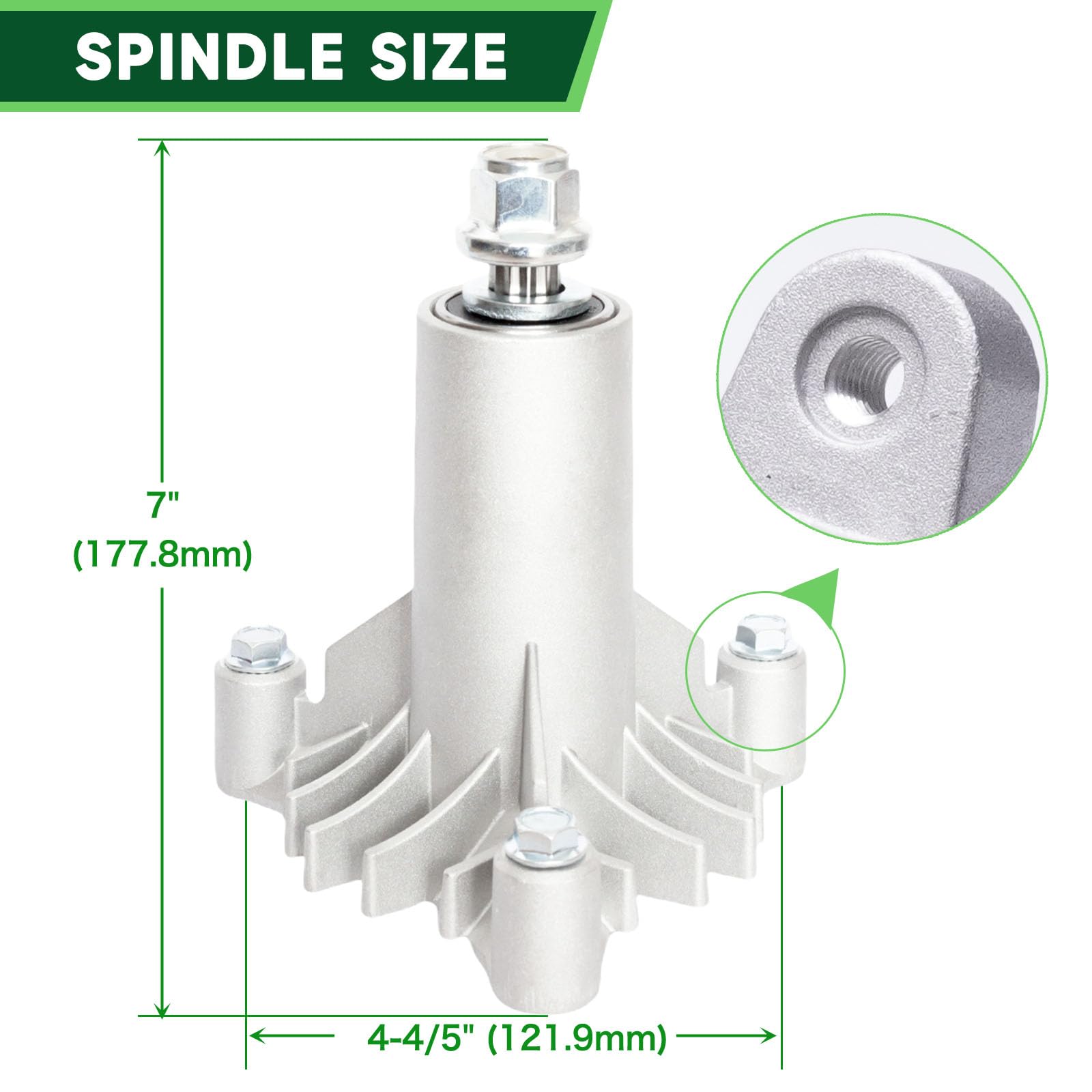TENGMUJX Craftsman LT1000 compatibility spindle assembly shown for smooth operation.