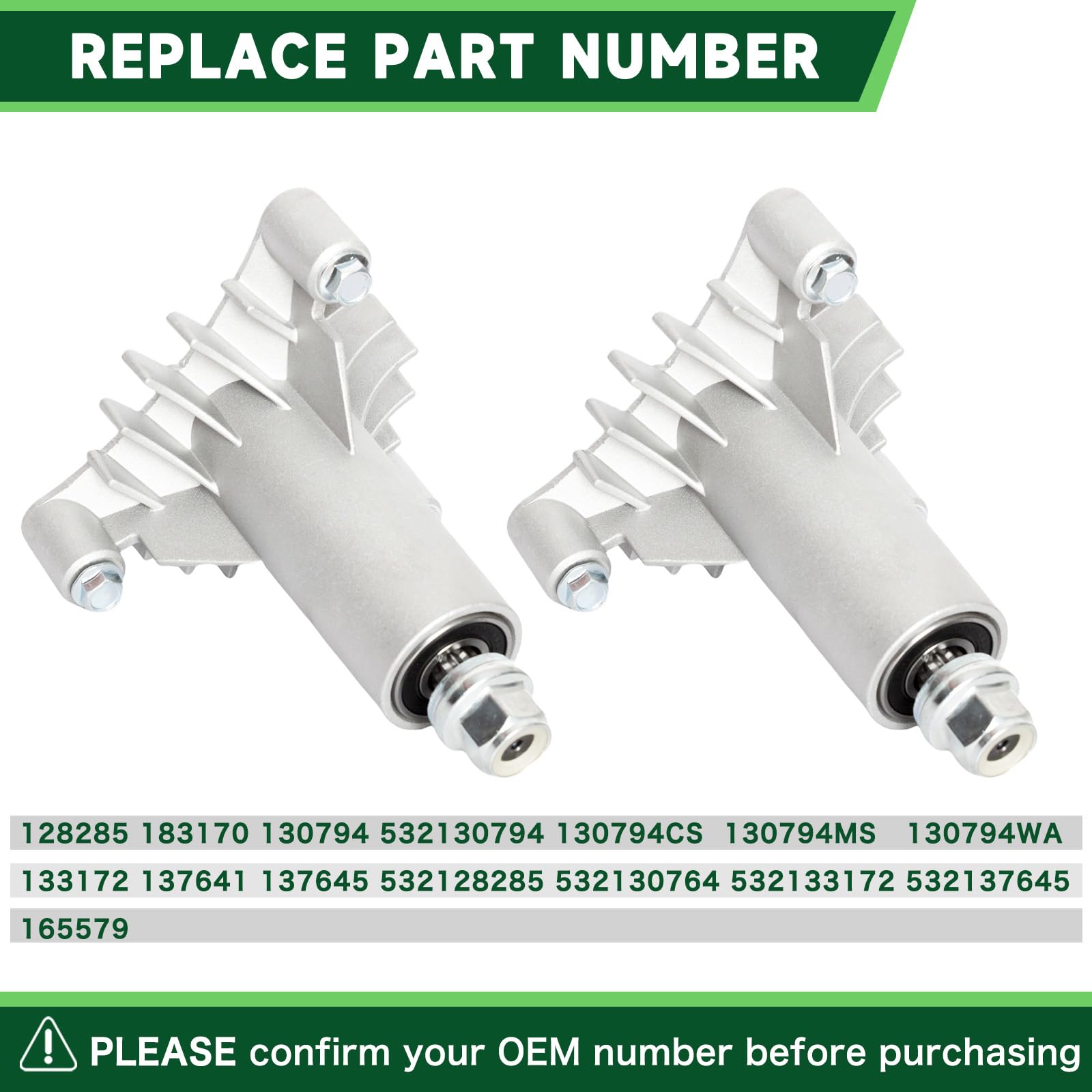 TENGMUJX Husqvarna YTH1842 compatibility spindle assembly ready for reliable cuts.