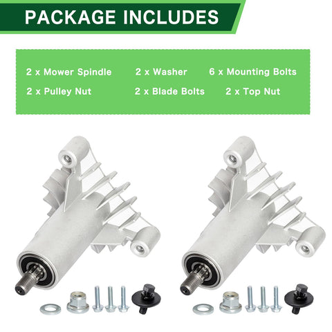 TENGMUJX installation-ready spindle set demonstrated with essential hardware.
