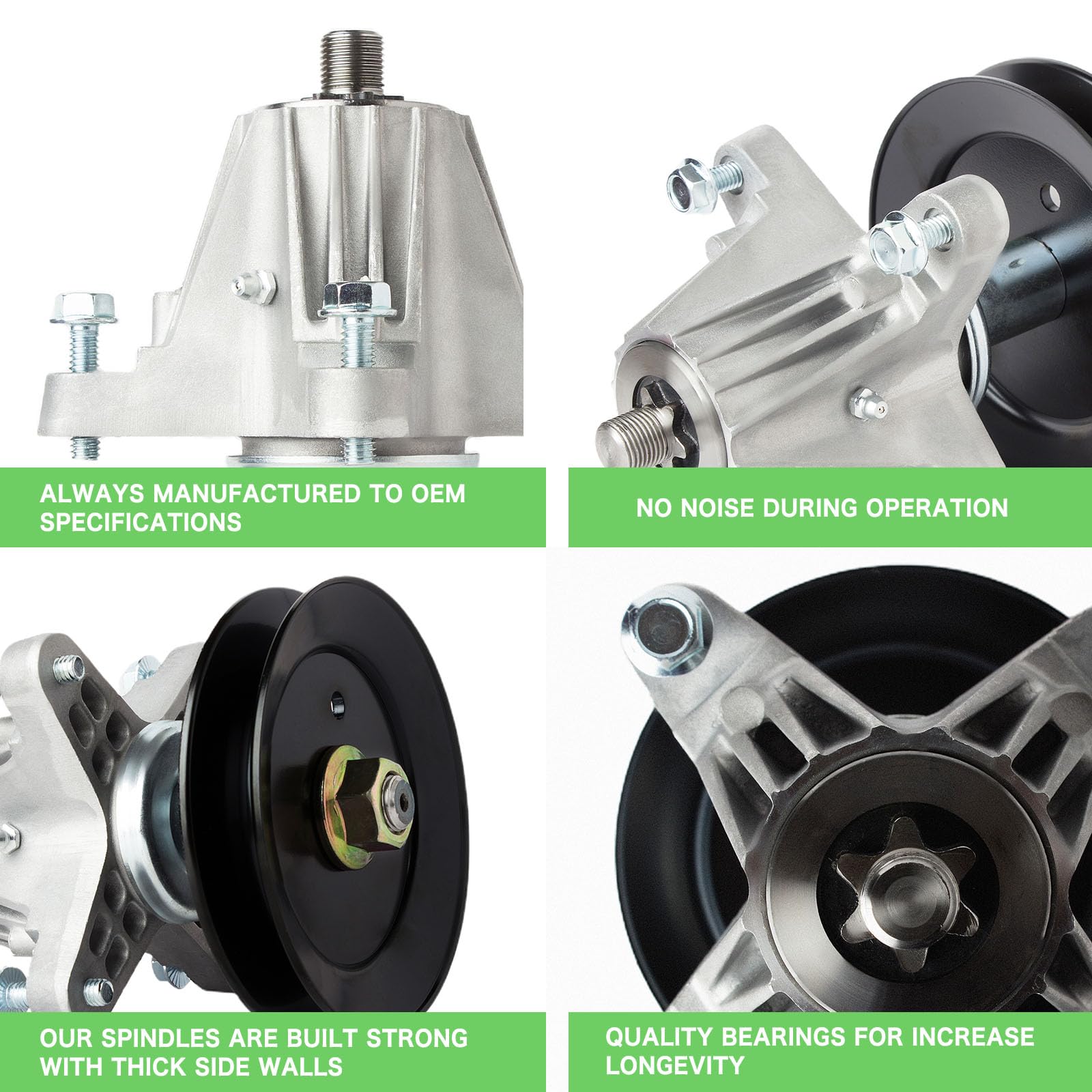 TENGMUJX spindle assembly height detail supports proper belt wrap