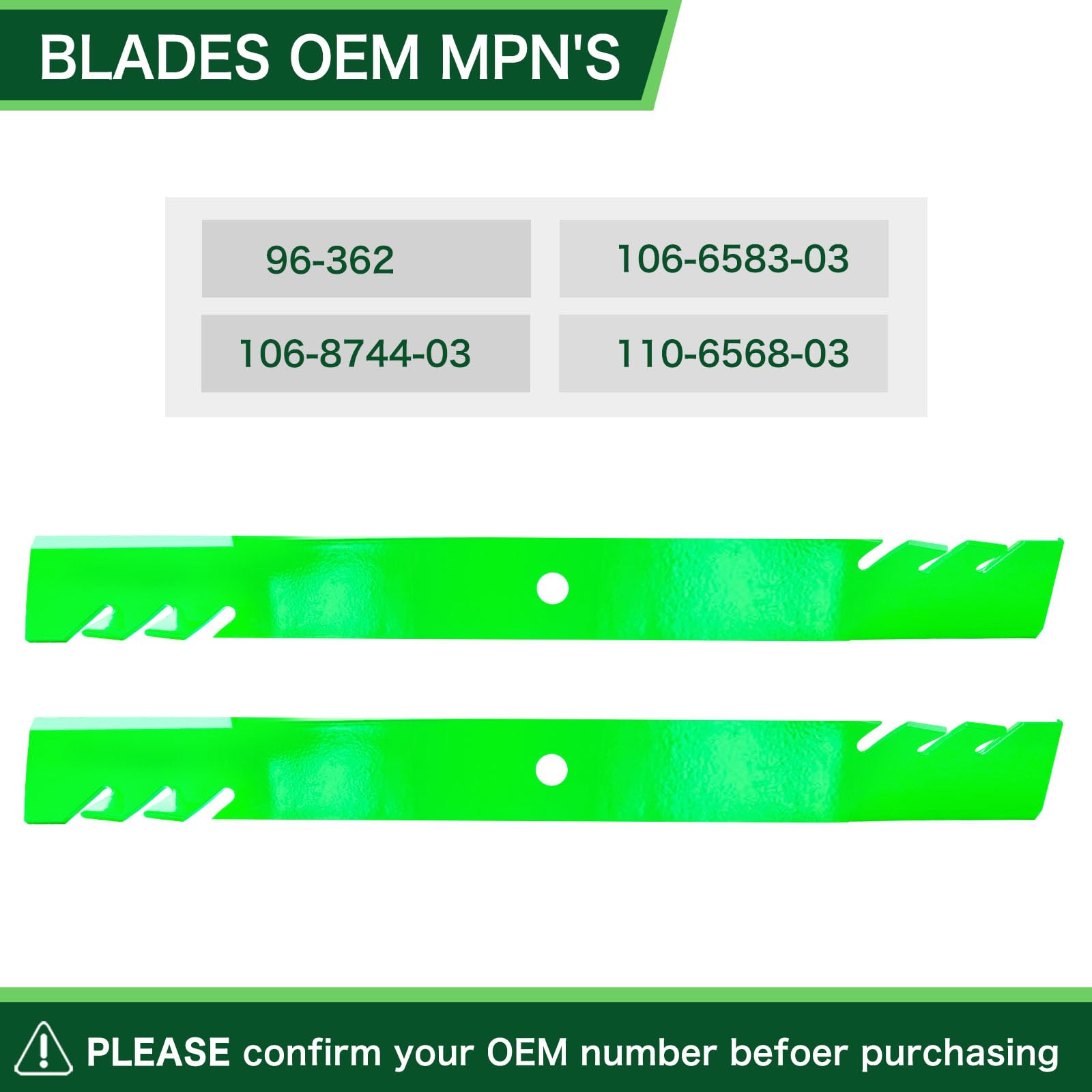 TENGMUJX replacement blade for OEM 106-2247-03 on Time Cutter.