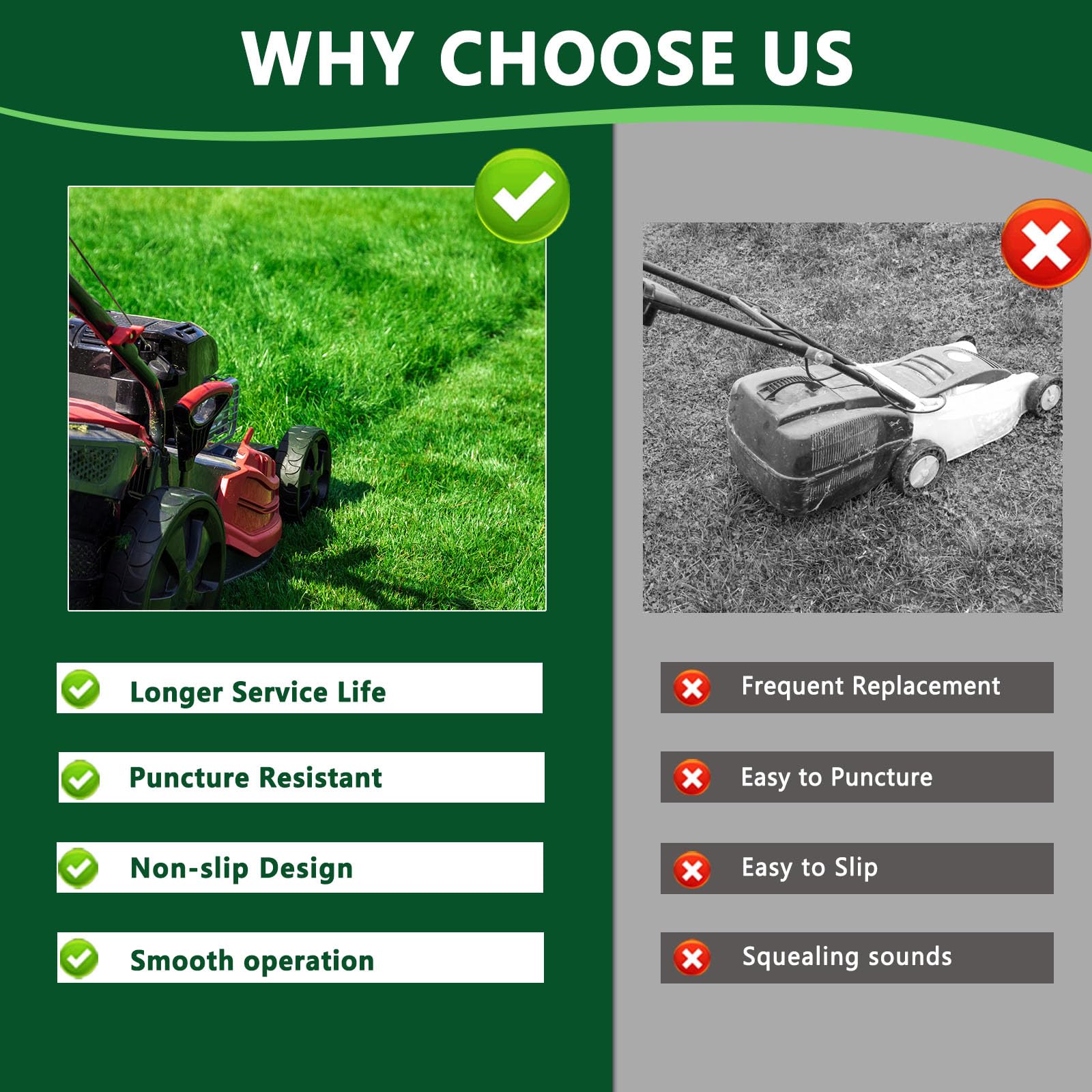 TENGMUJX 24-month warranty supports confident ownership of replacement wheels.