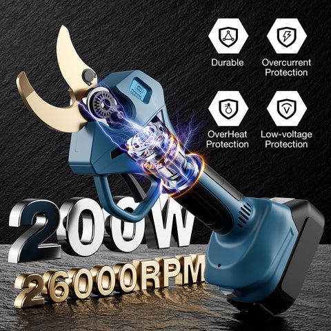 TengXcel brushless 200W motor inside pruning shears