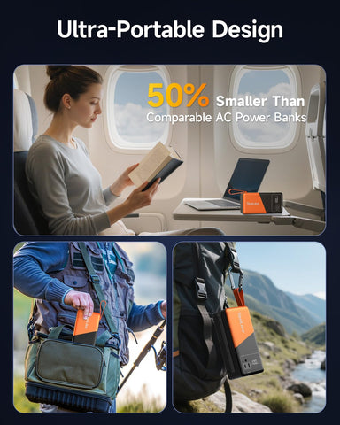 Tenlike airline-compatible capacity suitable for travel carry-on use