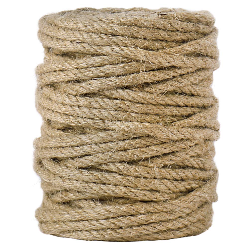 Tenn Well 5mm jute rope coil for sturdy, versatile crafts.