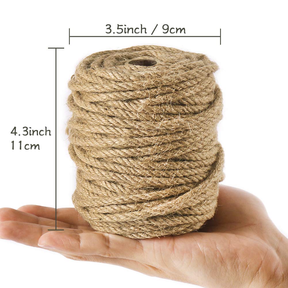 Tenn Well 5mm jute rope home decor adds rustic texture.