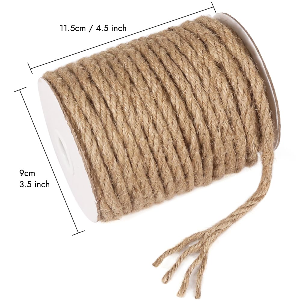 Tenn Well 6mm jute rope garden use for plant supports.