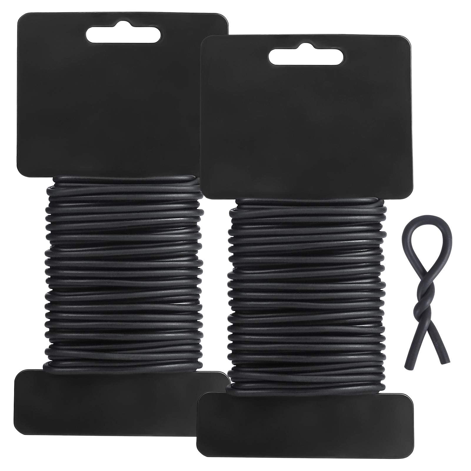 Tenn Well Garden Ties close-up with soft rubber coating protecting stems during tying.