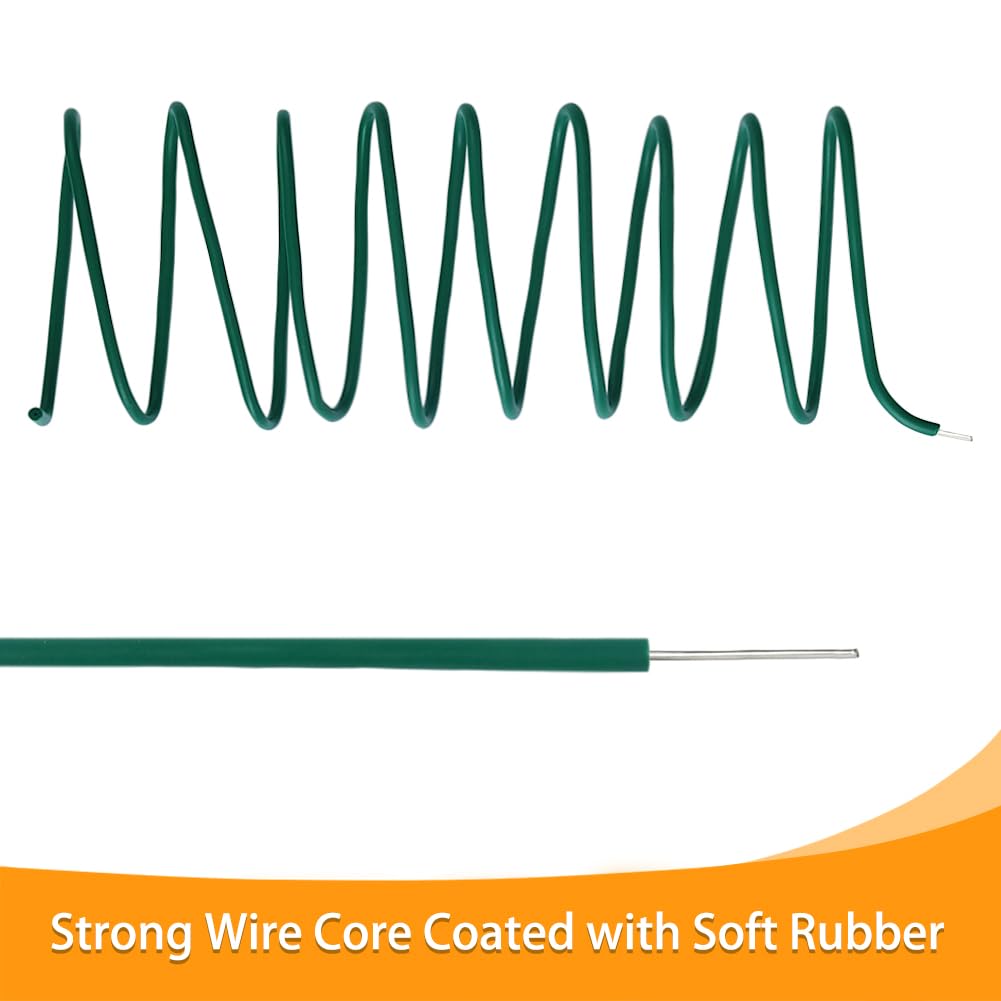 3.5 mm diameter wire supports vines without damage.
