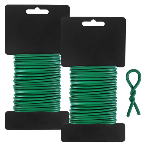Tenn Well garden wire 52ft green ties support delicate stems gently.