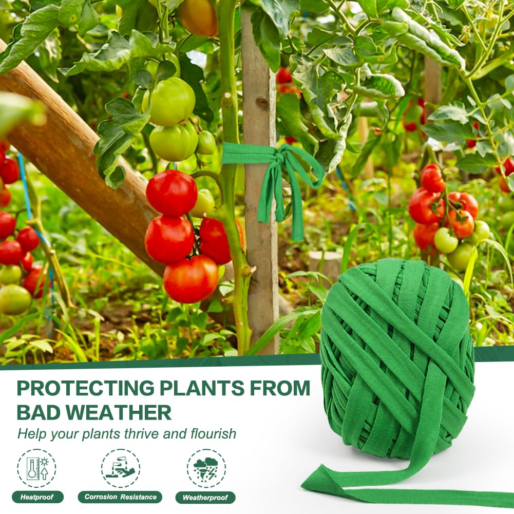 Tenn Well stretchy-green-twine adapts as plants grow, avoiding constriction