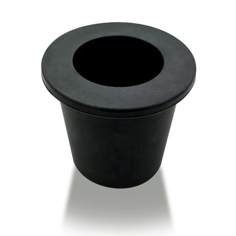 Tenndar umbrella hole ring plug close-up demonstrates a snug fit stabilizing a patio table umbrella