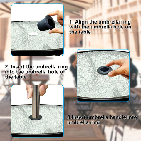 Tenndar umbrella ring plug is easy to clean after outdoor use