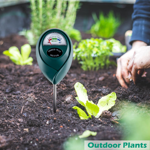 Tennedriv Green battery-free moisture meter for simple plant care.