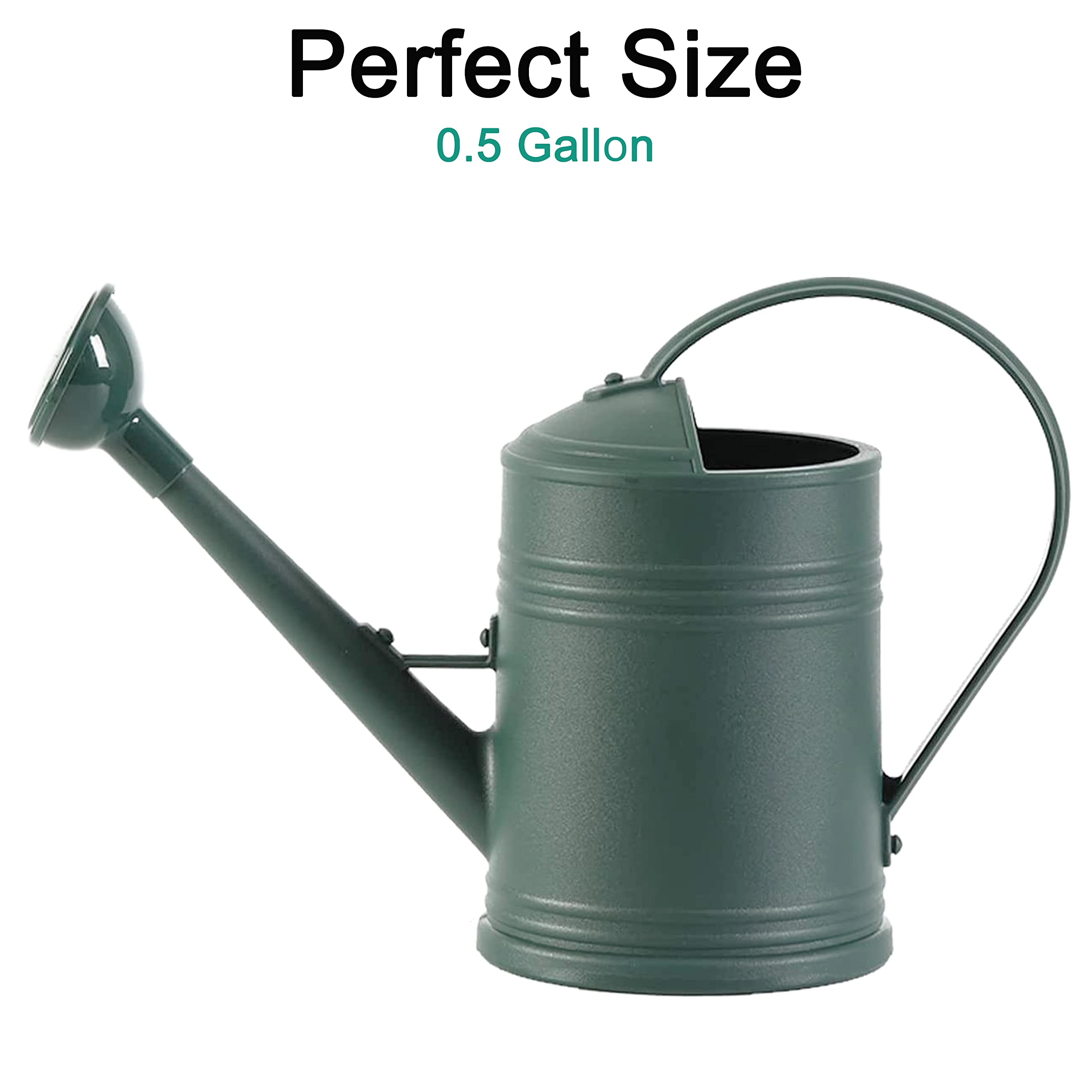 Tennedriv Green indoor watering can with comfortable handle for precise pours