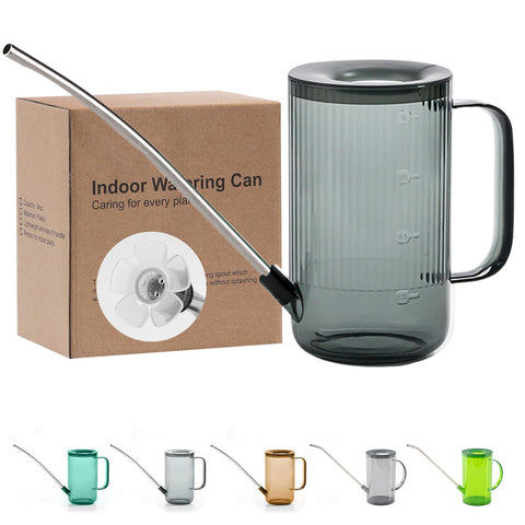 Tennedriv Green long-spout watering can grey for precise indoor plant watering