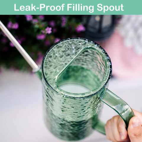 Tennedriv Green watering can includes bonus shower head for gentle watering