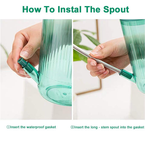 Tennedriv Green spout installation is simple and quick.