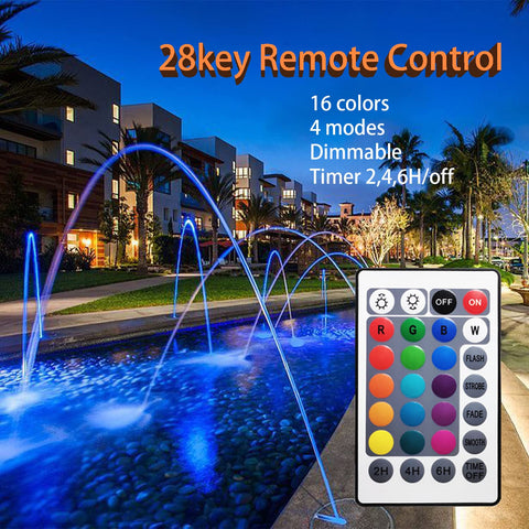 TENSUL IP68 underwater pond light for reliable outdoor illumination.