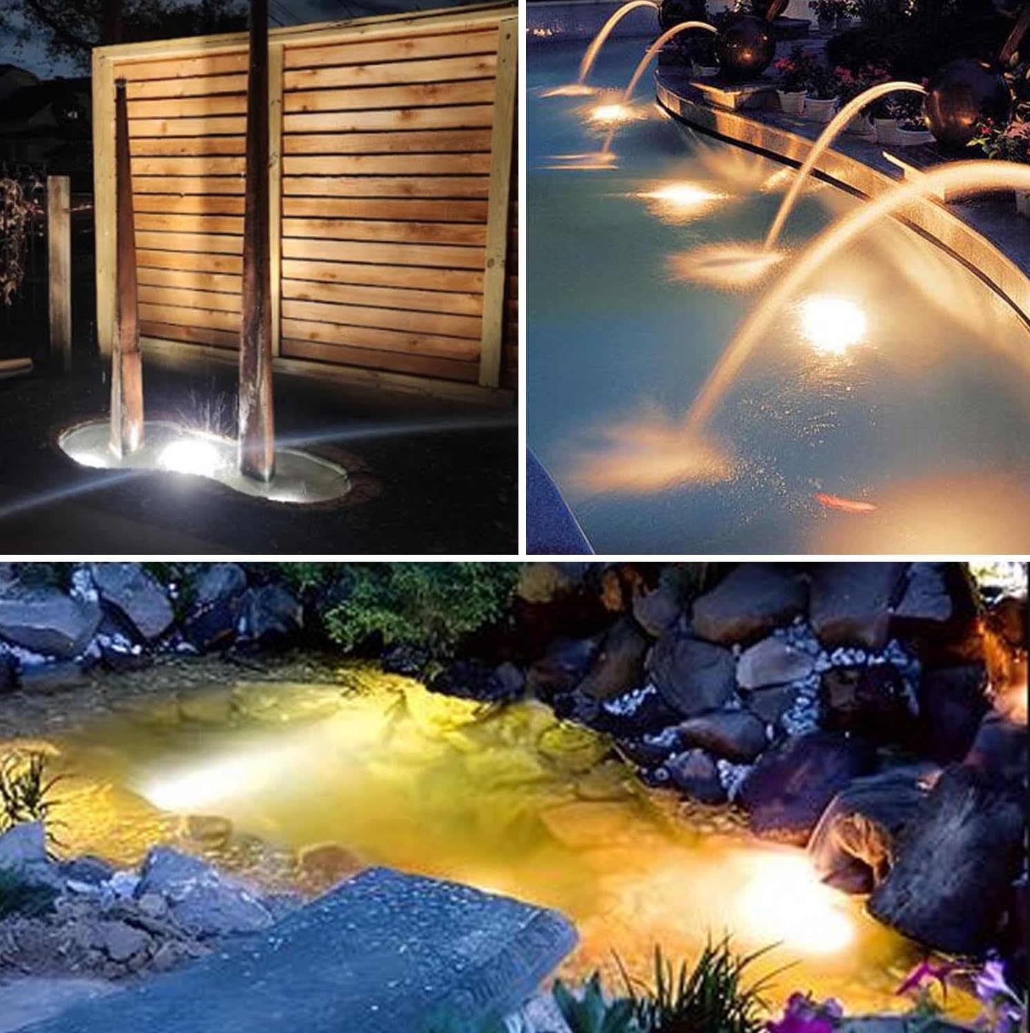 TENSUL low-voltage 5V safety pond light suitable for ponds and fish.