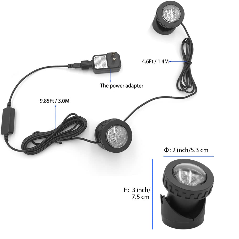 TENSUL weighted pond light stays submerged for steady illumination.