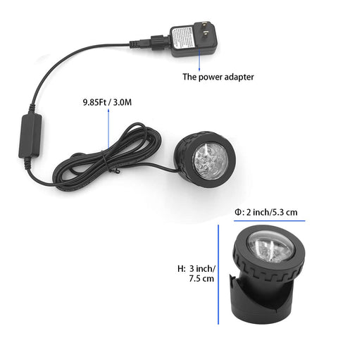 TENSUL weighted underwater light stays submerged for steady glow.