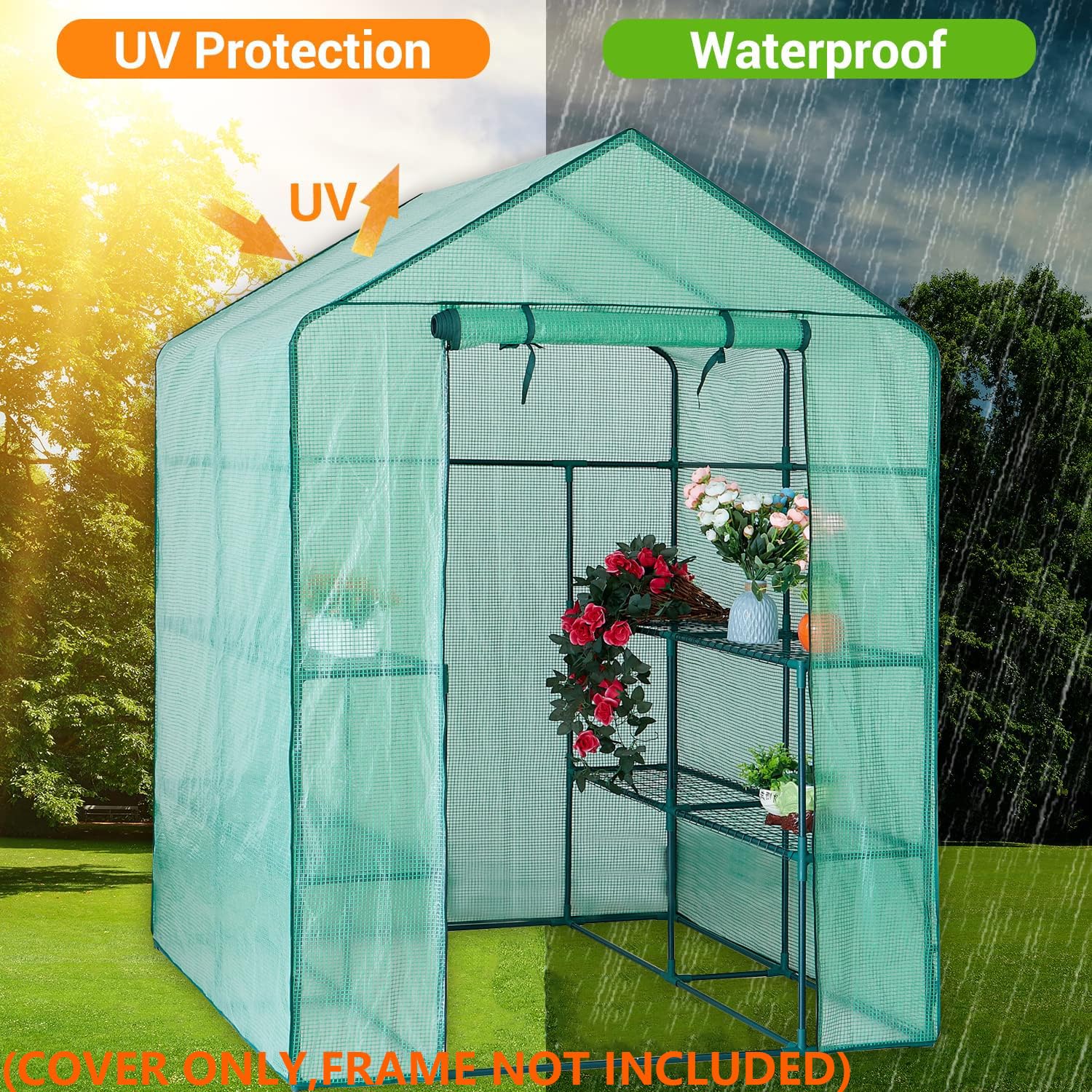 TENTOPMIC extended edges secure the cover for improved protection.