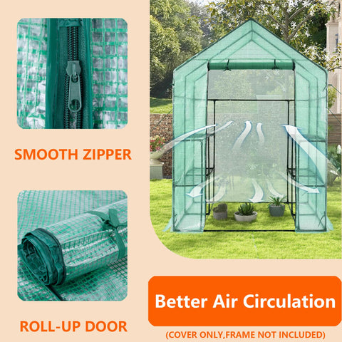 TENTOPMIC frost-protection greenhouse cover helps extend the growing season.