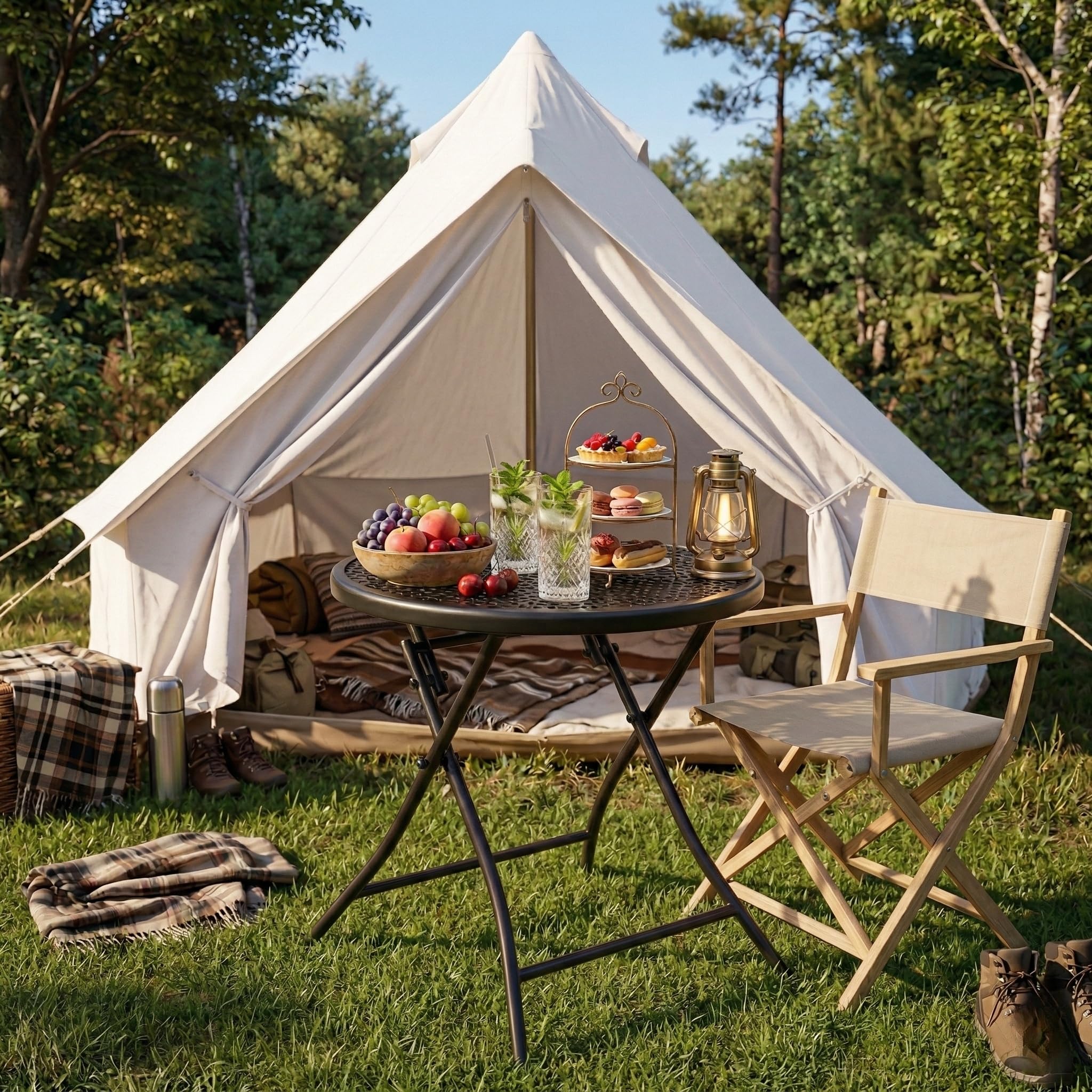 TeoKJ outdoor serving table ideal for BBQs