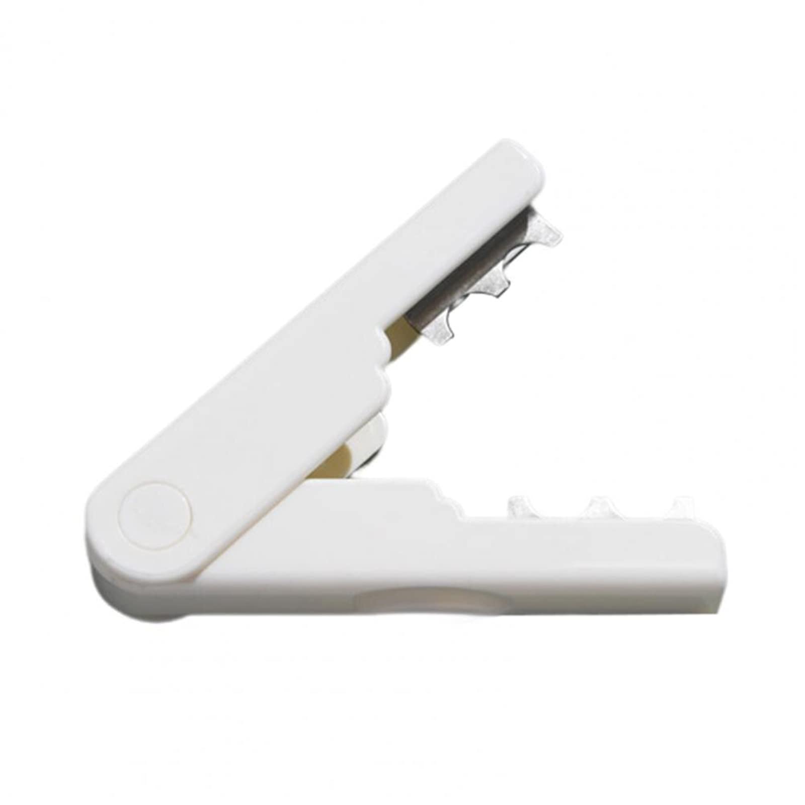 TEONEI rose thorn stripper tool white front view shows ergonomic grip for comfortable use.
