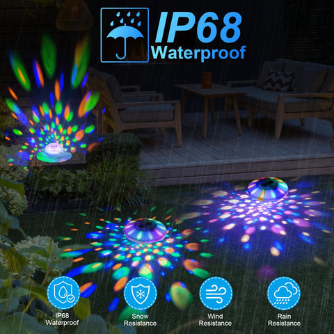 TEPENAR floating lights suitable for pools, tubs, ponds and more.