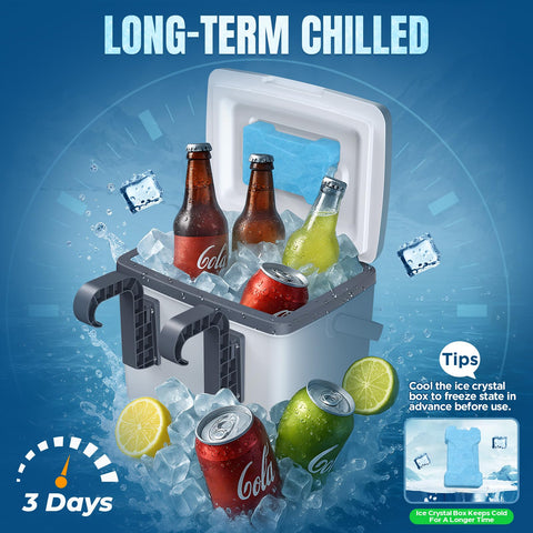 Tepsmigo ice crystal box inside boosts cooling and preserves freshness.