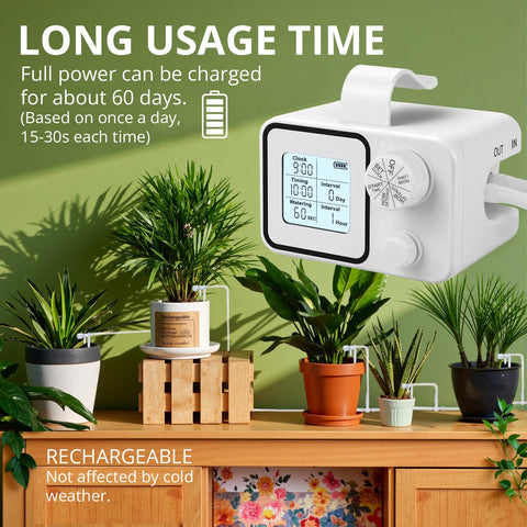Tepsmigo LCD display highlights easy timer programming and monitoring.