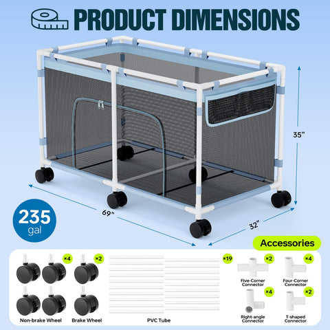 Tepsmigo foldable storage solution for compact off-season storage