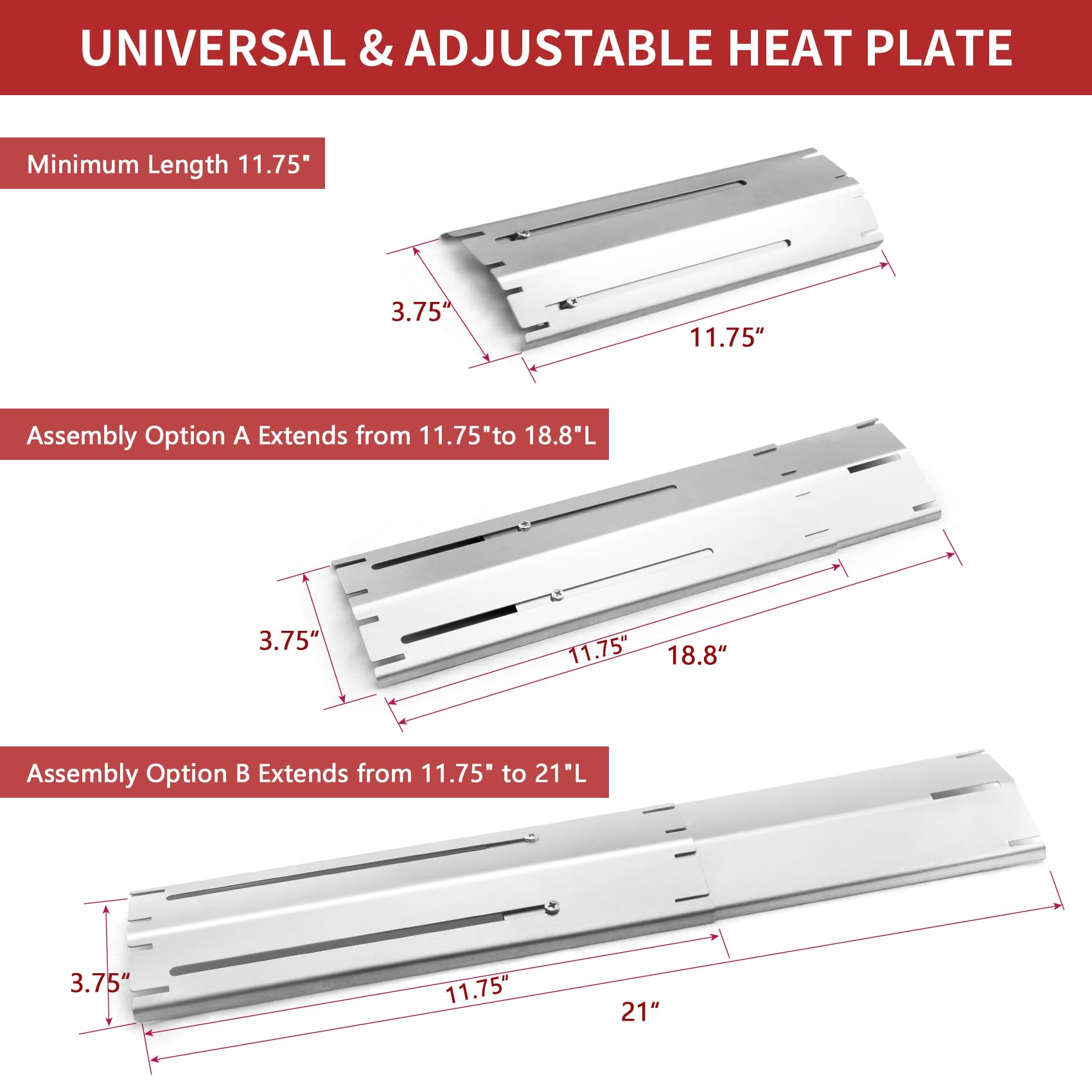 Terefour heavy duty stainless steel shield delivers durability and corrosion resistance.