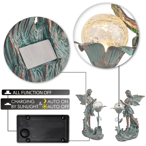 Versatile decor for indoor tabletops or outdoor lawns with subtle magic.