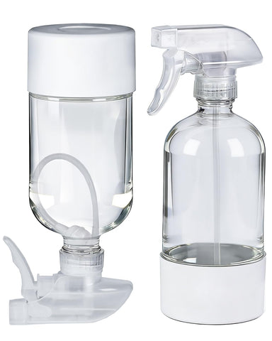 TERESRY 2-pack 360° glass spray bottles for versatile spraying in any angle