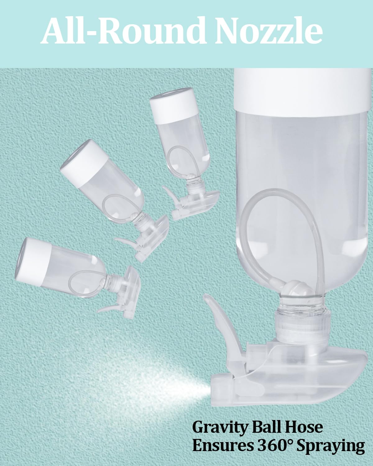TERESRY easy-install nozzle allows tool-free setup and quick use.
