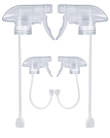 TERESRY 4-pack spray nozzle enables upside-down spraying for easy bottle use.