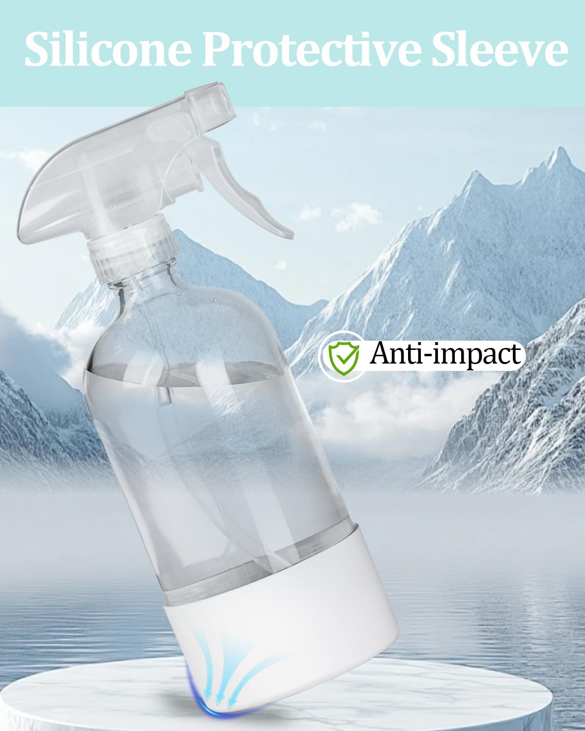 TERESRY clear BPA-free bottle safe for cleaning solutions