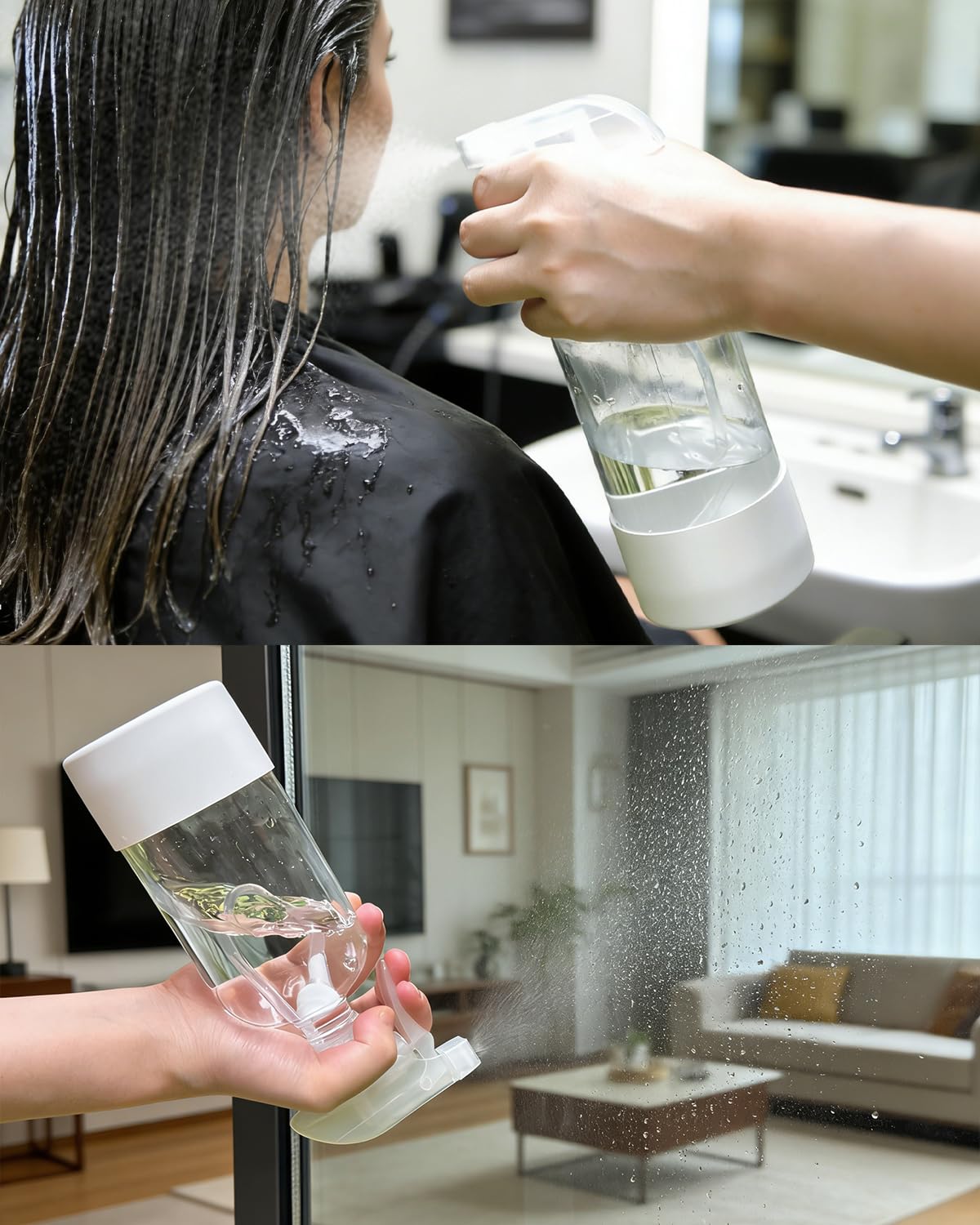 TERESRY hair-care spraying bottle ideal for styling and care routines