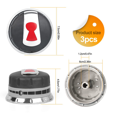TERGTIRY 88848 knob closeup highlights sturdy material and precise fit.