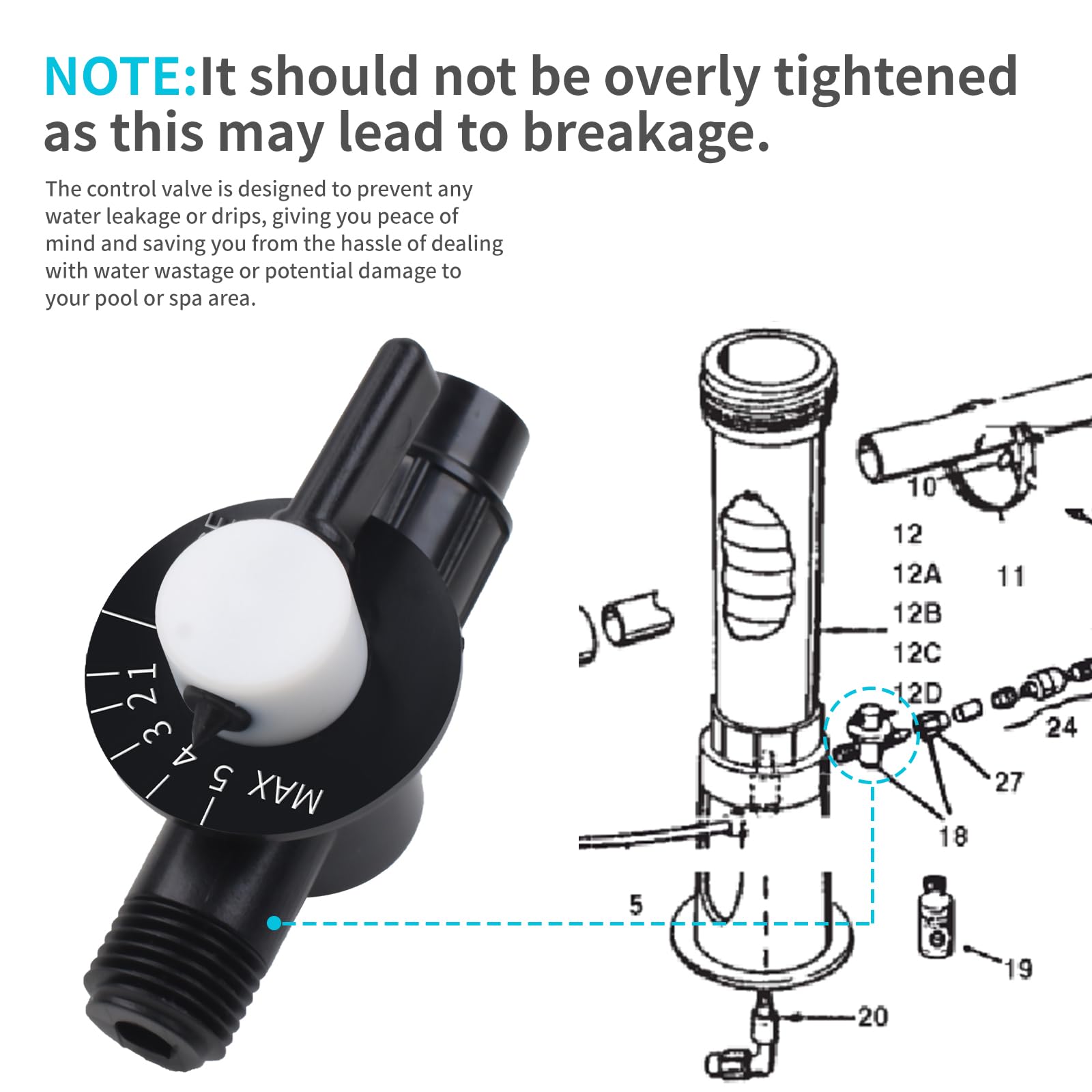 TERGTIRY R172060 control valve side profile with durable construction