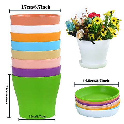 Tergy 7-inch plant pot showing drainage holes that promote airflow and drainage.