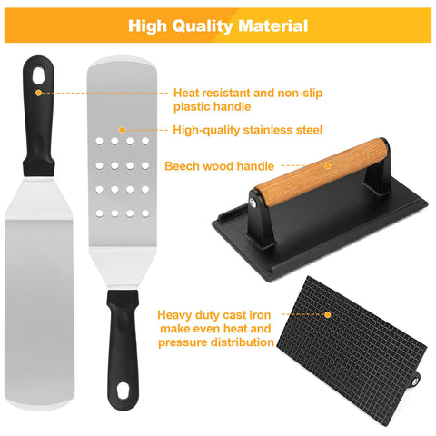 Terlulu long and slotted spatulas ready for flipping and transferring