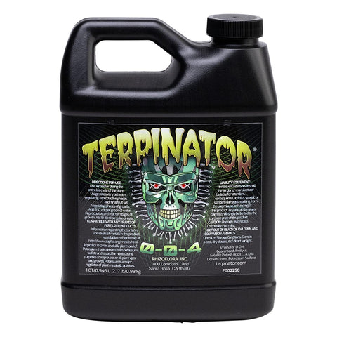 Terpinator liquid nutrients bottle pour supports vigorous plant growth for hydroponics and soil