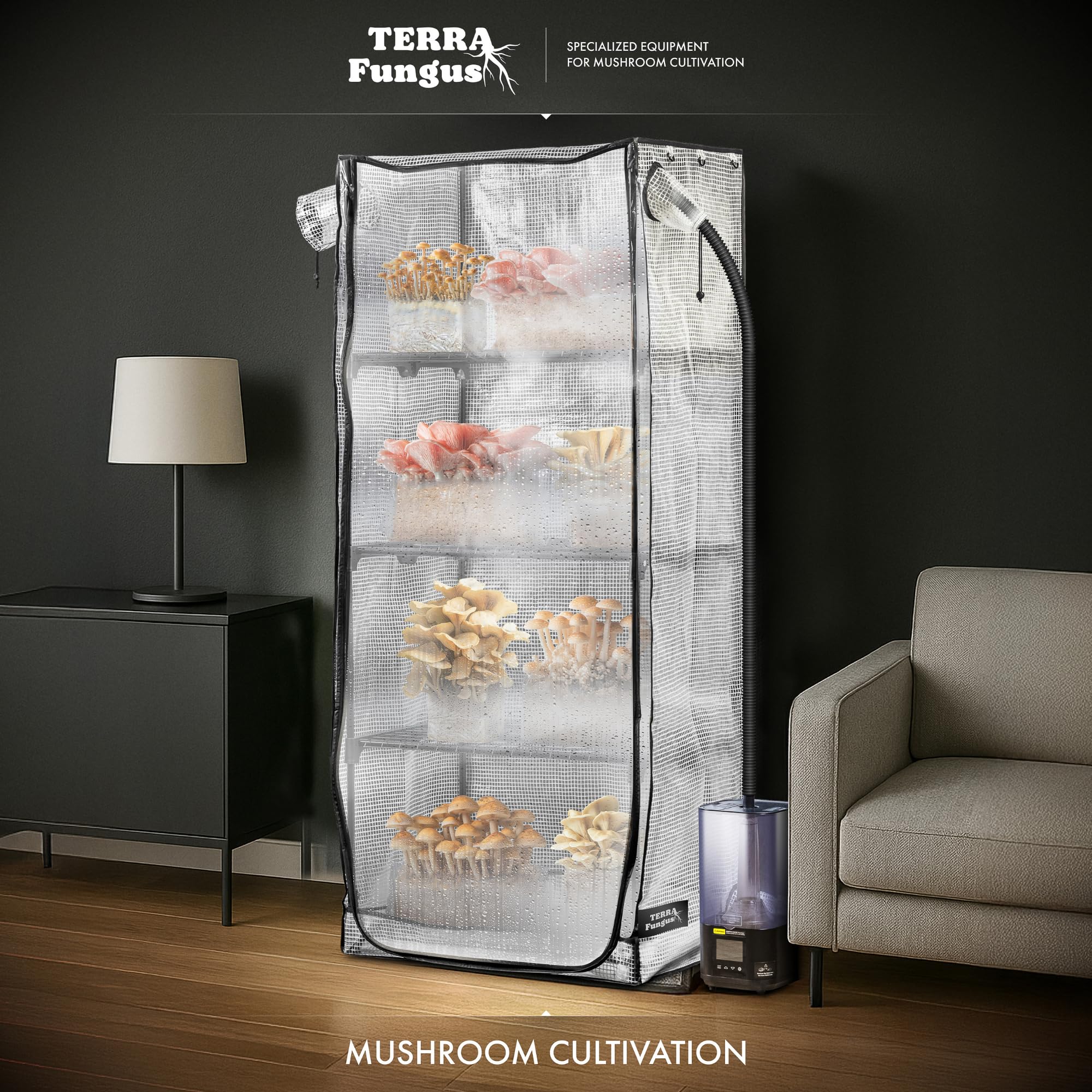 Terra Fungus Martha Tent shows vented design for steady airflow