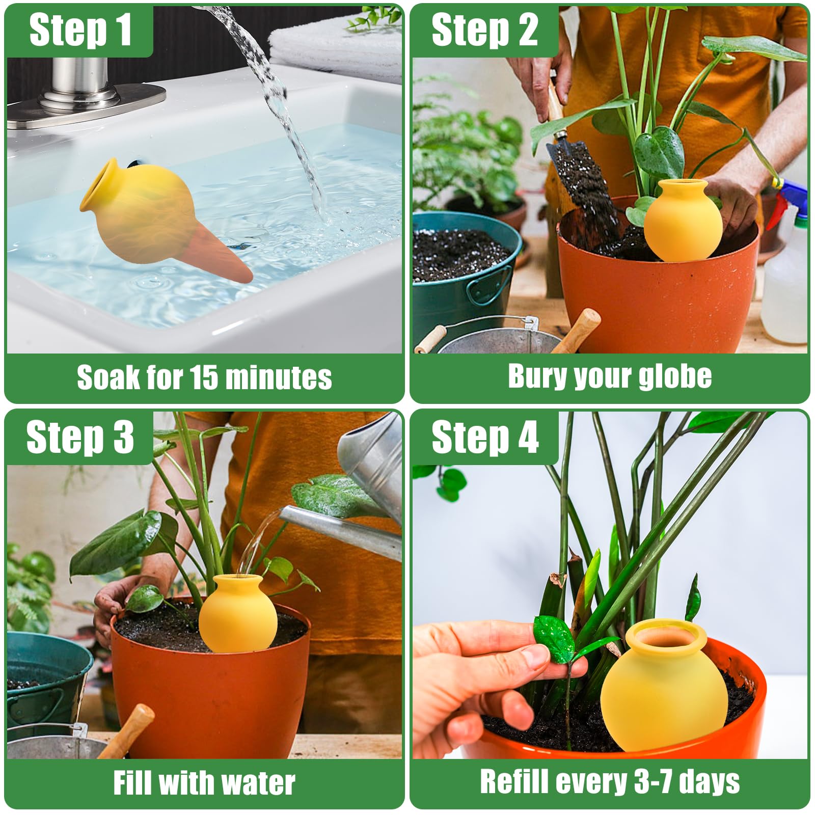 Terracotta Watering Spikes shown as a gift-ready gardening accessory