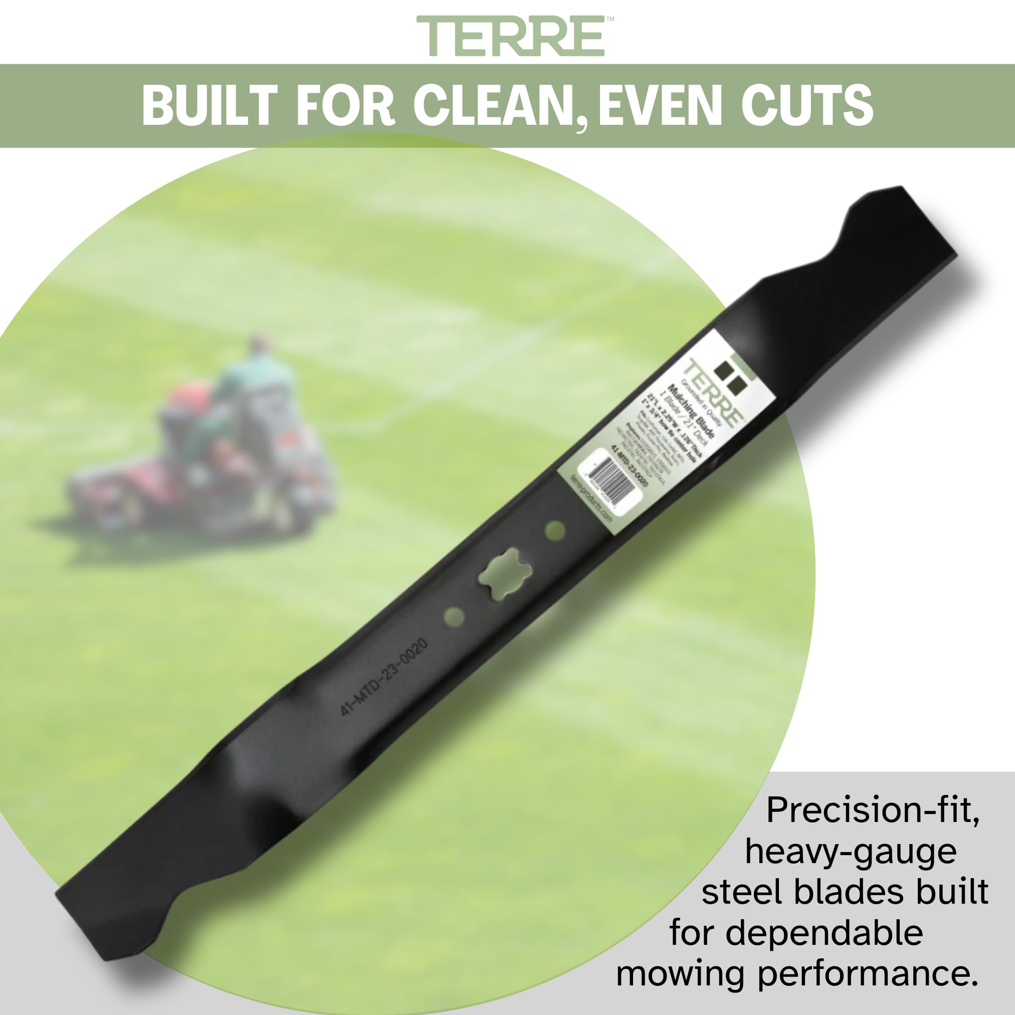 T TERRE packaging protects blade edge during shipping.