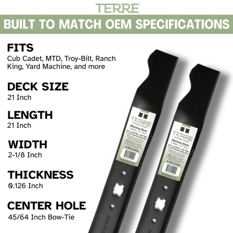 T TERRE performance-tested blade passes balance and hardness checks.